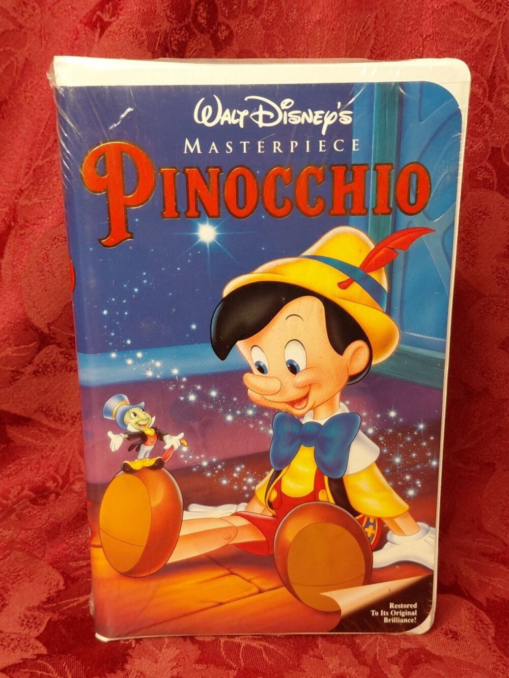 Walt Disney Masterpiece Pinocchio VHS Restored Classic Sealed Hi-Fi Stereo